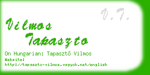 vilmos tapaszto business card
